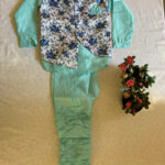 Sea green with With White Koti Boys Kurta Payjama