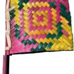 Multi Color Bamboo Handfan
