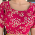 Dark Pink Color Stitched Blouse