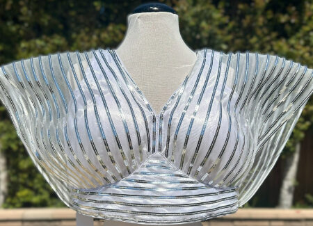 White Color Butterfly Stitched Blouse