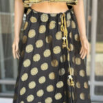 Black golden base skirt with matching Ponchu