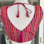 Red Color sequence work Sleeveless Stitched Blouse