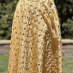 Beige color skirt with Matching Noodle strap Blouse/Choli