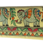 Madhubani Hand Painted Jute Clutch/Purse