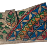 Madhubani Hand Painted Tussar Silk Clutch/Purse
