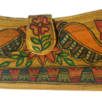 Madhubani Hand Painted Yellow Color Tussar Silk Clutch/Purse