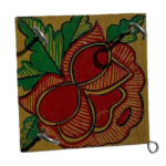 Madhubani Hand Painted  Key Ring Holder