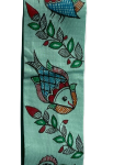 Turquoise color Madhubani Hand Painted  Tie