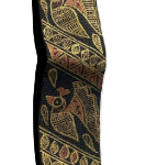 Black color Madhubani Hand Painted  Tie